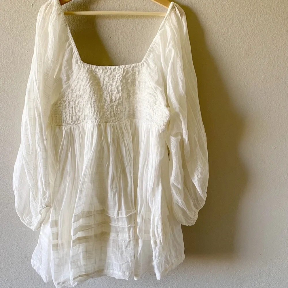 Free People White Long Sleeve Dress - Picture 8 of 8